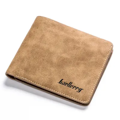 Durable Men's Short Wallet, Bifold Retro Frosted Look - 6