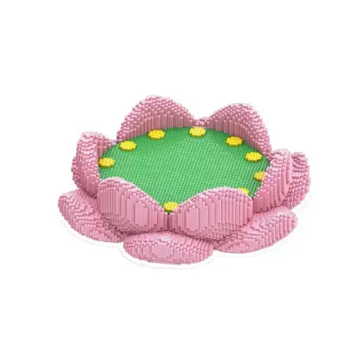 Yılan Yılı Lotus Taban Küçük Parçalı Yapı Taşı Eğitici Oyuncak - 6