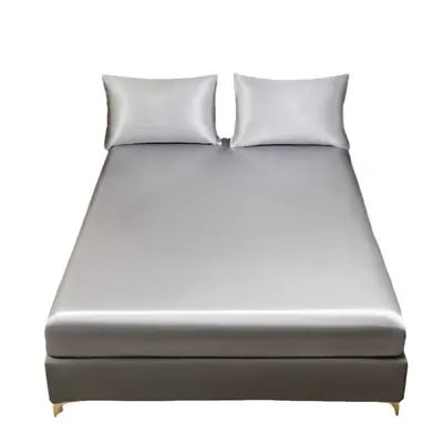 Spannbetttuch aus Satin-Seide-Imitat mit Satinfinish, kühlend, Bettbezug-Matratzenbezug, Matratzenschutzhülle, Amazon USA, vollständig umschließend