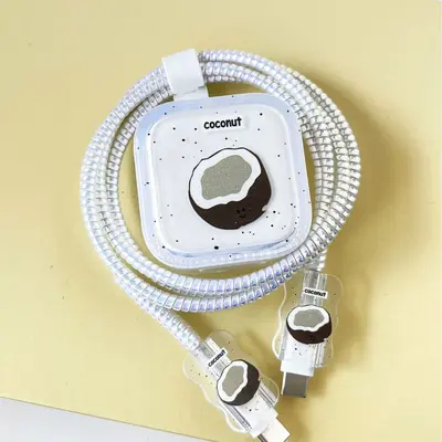 半个椰子苹果40W充电器保护套适用于iPhone17pormax/17por/16数据