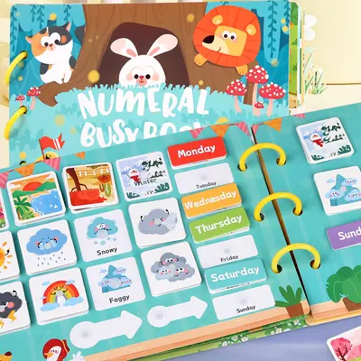 Reusable Quiet Sticker Book for Kids, Early Education, Tear-Proof - 5