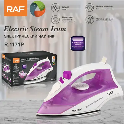 RAF handheld steam electric iron, portable - 13