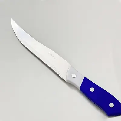 6 Inch PP Handle Sharp Chef Knife, Household Fruit Knife, Blue and Red Handle - 7
