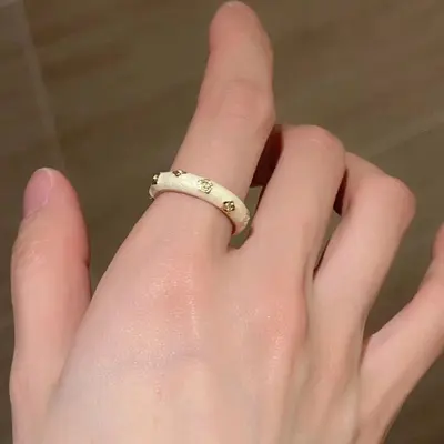 Emaille-Schmetterlingsring für Frauen, verstellbar, bunte Ausführung - 11