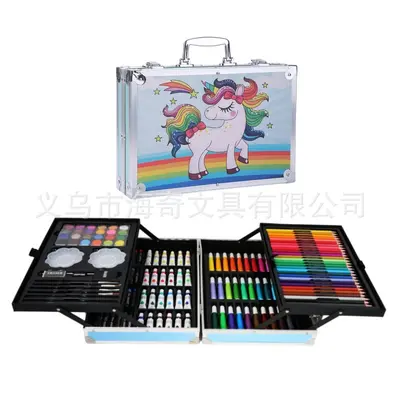 145 piece painting set aluminum case watercolor - 8