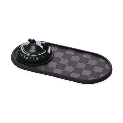 Car Anti-Slip Dashboard Mat with Phone Navigation Holder and Air Freshener Slot - 7
