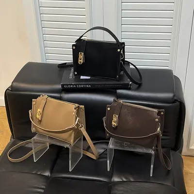 Retro Minimalist Small Square Women's Shoulder Crossbody Bag - 1