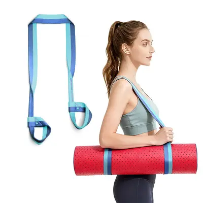 Two-Color Yoga Mat Strap, Binding Strap for Yoga Mats and Blankets - 6