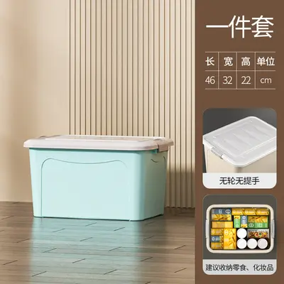 Extra Large Plastic Storage Box with Lid, High Capacity - 10