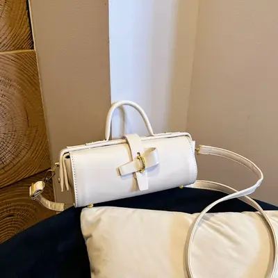 Damen-Zylindertasche im Nischendesign, Umhängetasche - 8