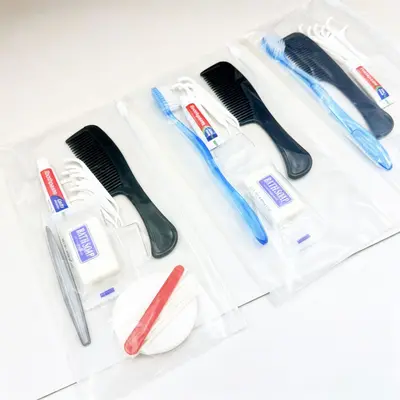 外贸出口酒店一次性洗漱套装牙刷梳子牙线组合宾馆民宿专用量大价