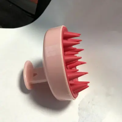 Temu Kopfhaut-Massagebürste Haarwaschgerät Shampoo-Kamm Haarbürste Massagewerkzeug Silikon-Kamm Kopfhautscaler. - 9