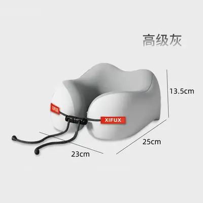 Memory-Foam U-förmiges Nackenkissen Reise-Nackenstützkissen Flugzeug-Schlafkissen Nackenkissen Halswirbelstützkissen tragbares U-förmiges Kissen - 9
