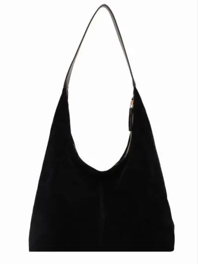 Retro Suede Underarm Tote Bag for Women, Large Capacity Single Shoulder - 4