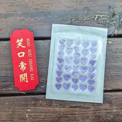 彩色闪片爱心痘痘贴水胶体遮瑕祛痘贴亲肤防水可上妆隐形遮痘贴 - 10