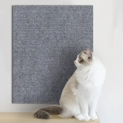 Self-Adhesive Cat Scratch Sofa Protector Pad, Wall Sticker and Scratching Board - 7