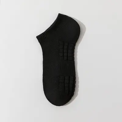 Çorap erkek yaz ince orta buzağı çorapları deodorant ter emici örgü havlu alt spor pamuklu çorap basketbol çorapları beyaz çoraplar - 7