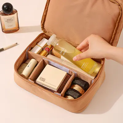 Large makeup bag, portable water-resistant