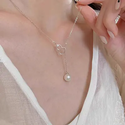 S925 Sterlingsilber Zirkonia-Halskette für Damen