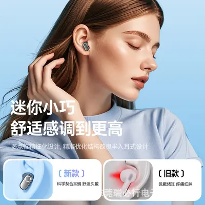 Amazon grenzüberschreitende Bluetooth-Kopfhörer Kurzbügel In-Ear hochwertige hochwertige Geräuschunterdrückung Kopfhörer elektrolytisch beschichtet digitales Display - 4