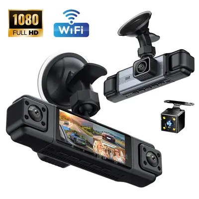 跨境4镜头4录行车记录仪高清夜视1080P前后左右360度广角汽车DVR
