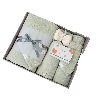 Coral fleece towel 3-piece gift set