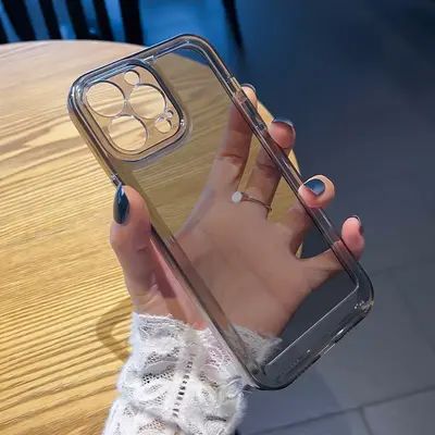 Apple 15 Pro Max, yeni iPhone 16, 14 ve 12 için uygun, uzay desenli şeffaf silikon, darbeye dayanıklı yumuşak kılıf. - 6