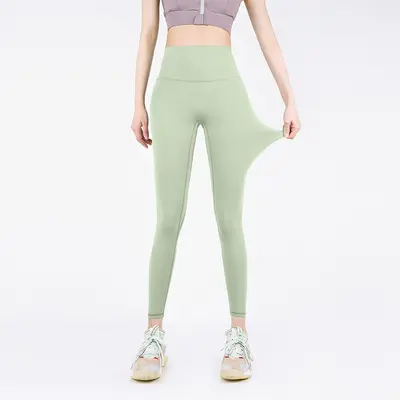 Yoga taytı kadın yaz şeftali kaldırma sıkı fitness pantalonu