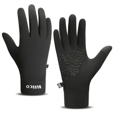 Herren Winter Strick-Laufhandschuhe mit Touchscreen-Funktion, warm