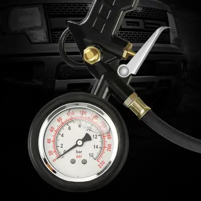 Digital Tyre Pressure Gauge Inflator Chuck for Car, Bicycle and Motorcycle - 4