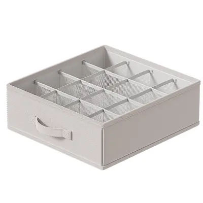Lingerie storage box with compartments for socks and bras - 6