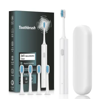 Cross-border New Electric Toothbrush Manufacturer Wholesale Adult Sonic Vibration Toothbrush Couple Household USB Rechargeable Toothbrush
