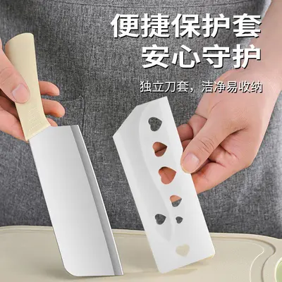 Stainless steel kitchen knife set, lightweight portable with cutting board - 4