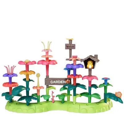 Flower Building Block Set, DIY Garden Toy for Girls - 6