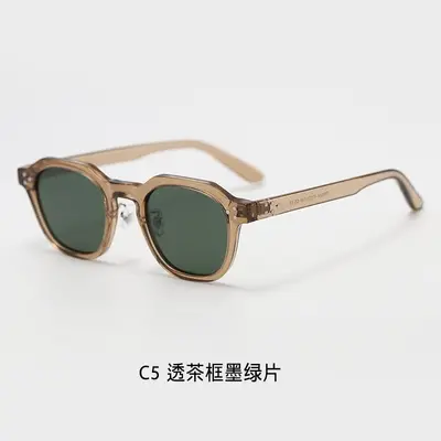 Retro TR90 Polygon Polarized Punk Sunglasses for Men and Women - 10