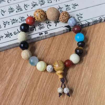 Hangzhou Duobao Bodhi Tohumu Onsekiz Tohumlu Budist Tespih Bileklik Basit Bileklik El Bandı Kültürel Sanat Bodhi Üreticisi Toptan Satış - 12