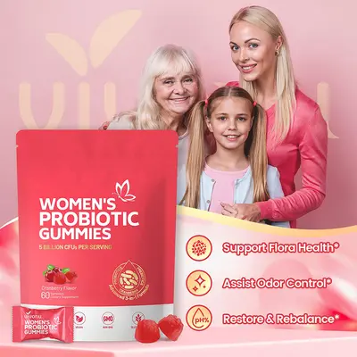 新品TK亚马逊跨境爆款60粒女性益生菌软糖WOMEN'S PROBIOTIC现货