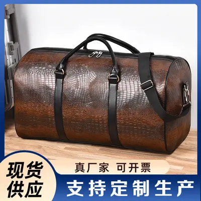Men's travel bag, crocodile pattern, outdoor sports