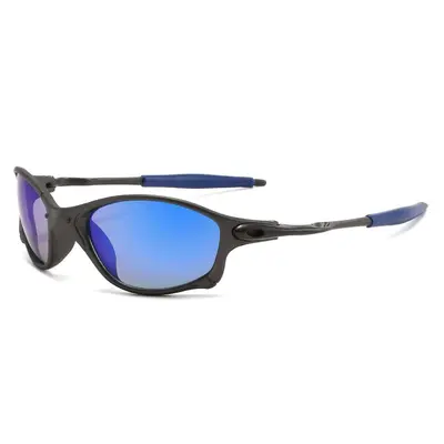Metal Oval Cycling Sunglasses, Windproof, UV Protection - 9