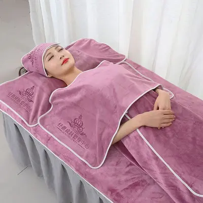 Bath towel set 3-piece, 300g cotton, non-shedding - 12