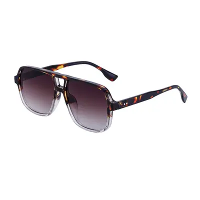 Retro Double-Bridge Men's Sunglasses, Large-Frame Driving Style, UV Protection - 8