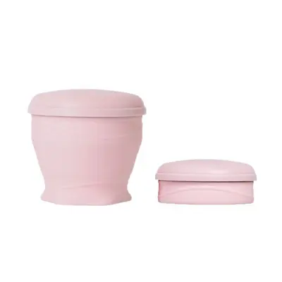 Summer cooling macaroni portable pocket size gargle cup travel foldable retractable outdoor humidifying silicone water cup