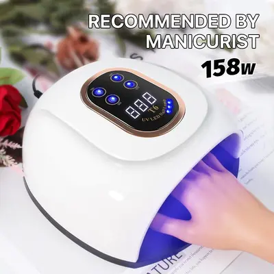 Tırnak UV lambası, adhesive jel oje kürleme - 4