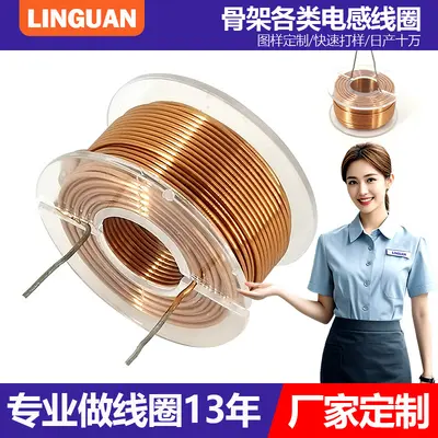 Customized Cylindrical Audio Skeleton Coil Hollow Power Inductor