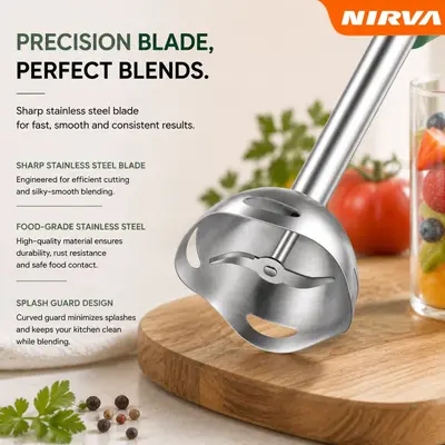 Nirva Uluslararası 4in1 Avrupa-Amerika Standardı 400W Blender Mutfak Şefi Makinesi Gıda İşlemcisi Pimënt Blender Çubuğu Et Kıyma Makinesi