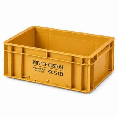 Verstärkte Kunststoff-EU-Logistikbox mit Deckel - 10