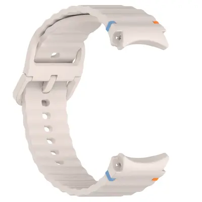 Silicone Watch Strap with Wave Stitch for Samsung Galaxy Watch7 - 5