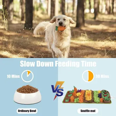 Dog Sniffing Mat for Slow Feeding Training, Fleece, Indoor and Outdoor - 5