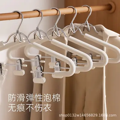 创意连体海绵套装挂衣架可叠加汉服收纳马面裙多功能收纳神器批发