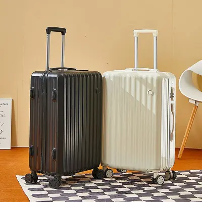 Korean Style Combination Lock Suitcase, 360° Wheels, Large Capacity - 1
